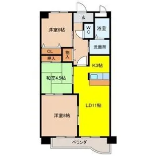 BIO MASAKI【6階】の間取り