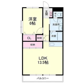 パインクレスト1【4階】の間取り