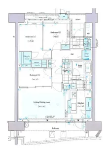HARUMI FLAG SEA VILLAGE A棟【16階】の間取り