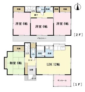 埼玉県春日部市西金野井【一戸建】の間取り