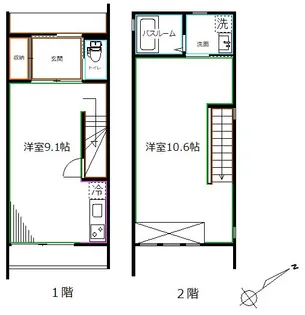 東京都杉並区高円寺南2【アパート】の間取り