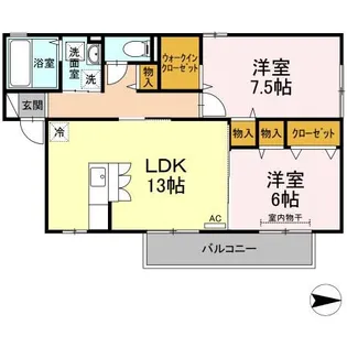ファインヒル A棟【2階】の間取り