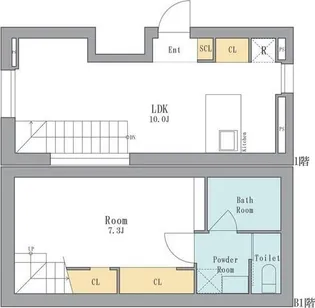 LEGALAND西五反田【1階】の間取り