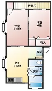 パストラル大崎【1階】の間取り