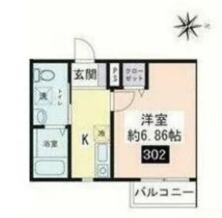 Bleu Fonce【3階】の間取り