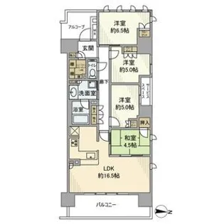 ウエリス茨木【2階】の間取り