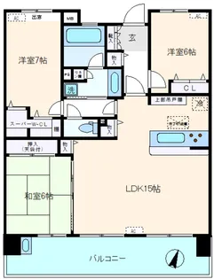 キララガーデンフロントコート【14階】の間取り