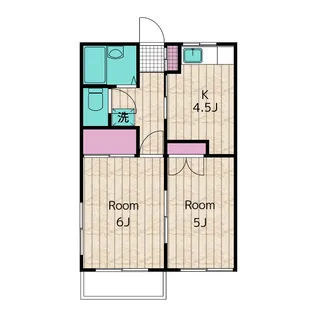 コーポ寿【2階】の間取り