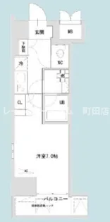 TLRレジデンス町田【12階】の間取り