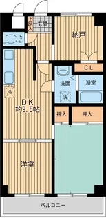 アビタシオンクレール【6階】の間取り
