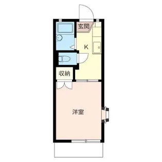 八千代コーポII【1階】の間取り