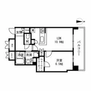 北浜ミッドタワー【8階】の間取り