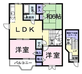 ファミ-ルFUJI B【2階】の間取り
