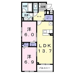 セレーシア北小岩【1階】の間取り