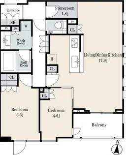 シティハウス文京小日向【2階】の間取り