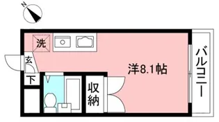 スタジオ234【2階】の間取り