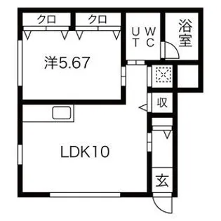カーサその【1階】の間取り