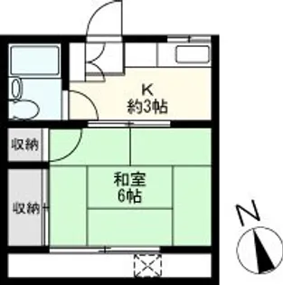 中山ビル【2階】の間取り