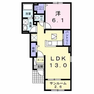 イリーデ A【1階】の間取り