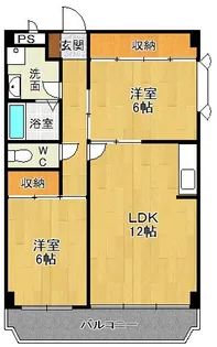 ガーデンヒル宝塚【2階】の間取り