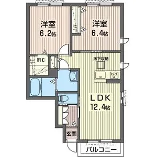 コンフォート【1階】の間取り
