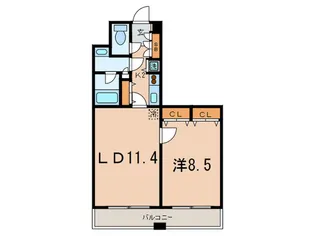 レジディア西麻布【4階】の間取り