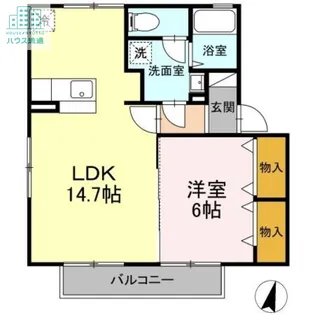 フレンドリースクエア桜 C棟【2階】の間取り
