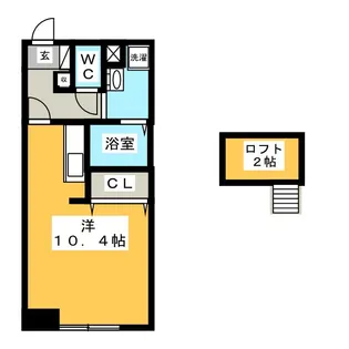 メイプルハウス前橋【1階】の間取り