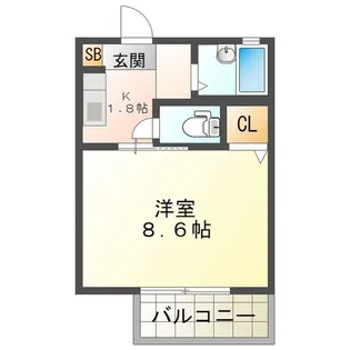 リヴェール鈴鹿C【2階】の間取り