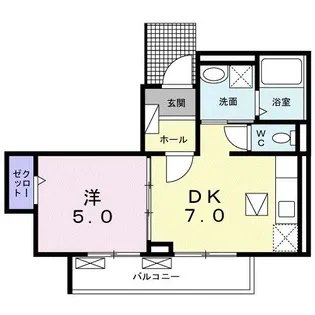 アドグラス【1階】の間取り