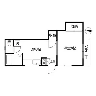 大嵩アパート(オオタカ)【2階】の間取り