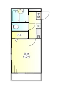 第56シンエイビル【4階】の間取り