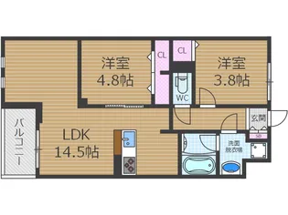 Casa Coco【2階】の間取り