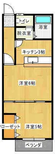 スズランコーポ【1階】の間取り