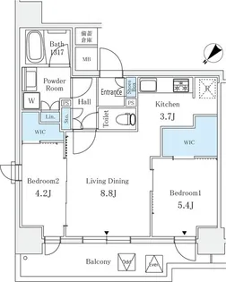 サンライズ茅場町【2階】の間取り