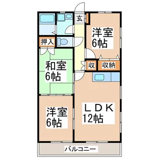メゾン・ド・桜木【2階】の間取り