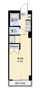 センチュリーハウス戸越【4階】の間取り