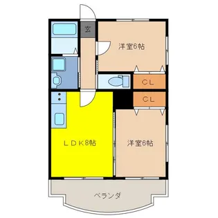 グランビューIIの間取り