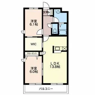 エミネンス【1階】の間取り