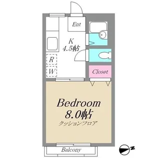 サンジェルシーネ【2階】の間取り