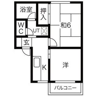 キャロルハイツ【2階】の間取り