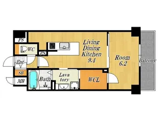 ELーSiaUmekita【6階】の間取り