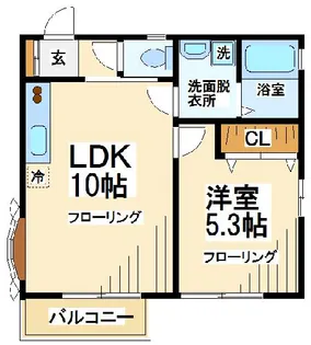 ハウス池亀11号館【2階】の間取り