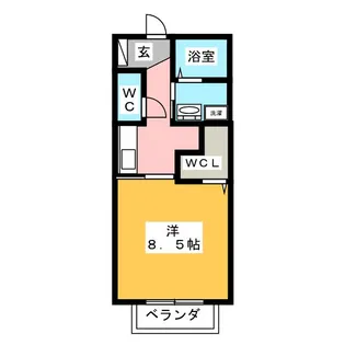 アール B棟【1階】の間取り