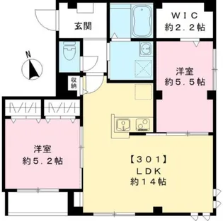 リビエール水神【3階】の間取り