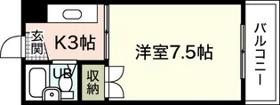 第88東白島ビル【2階】の間取り