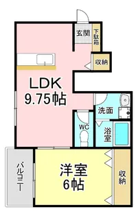 グランドライン緑ヶ丘【1階】の間取り