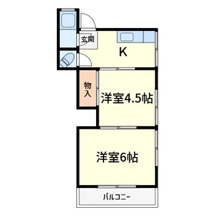 コンラッド天川新町【2階】の間取り