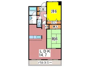 平野ビル3【1階】の間取り