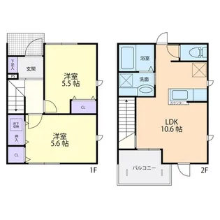 ベルメゾン ゆう Aの間取り